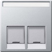Zentralplatte 2fach alu MEG4574-0460 