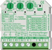 Funk-Empfängerschalter UP 4-Kanal FE3 Q2 