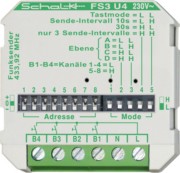 Funk-Sender UP 4-Kanal FS3 U4 (230V AC) 
