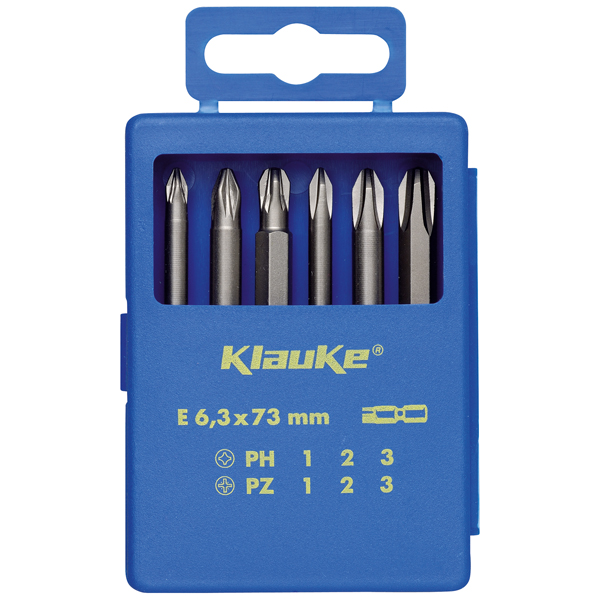 Bit-Sortiment 6-tlg,6-rund, 73mm KL335 