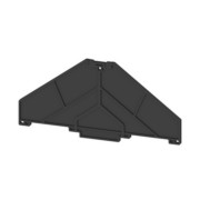 Abdeckplatte schwarz, 3 mm PAP PRV/PPV8 SW 