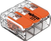 Compact-Verbindungsklemme 3-Leiter bis 4qmm 221-413 