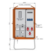 Anschlussverteilerschrank 22kVA m.Zählerplatz WAV0100BR1 