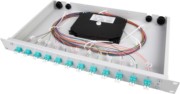 Spleißbox bestückt 12xSCD 50/125OM3 1HE TNSB-Be-12SCD-50-OM3 