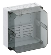 Zähler-Leergehäuse 400V transp. IP54 AKi-Z 2 