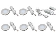 5er-Set LED-Einbauleuchte ww Tr.24/30W 61056958002 
