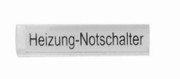 Panasonic Beschriftungsset Heizung Notschalter 90591301-DE 