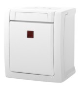 Panasonic Kontroll-/Ausschalter 2-polig FR-AP weiß 90591128-DE 