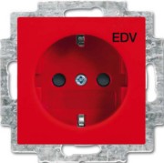 SCHUKO Steckdosen-Einsatz rot 20 EUC/DV-917 
