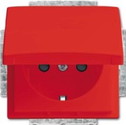 SCHUKO Steckdosen-Einsatz rot 20 EUKB-917 