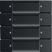Wandsender schwarz matt 6737/01-885 
