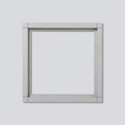 Kombirahmen sil/met KR 611-2/2-0 SM 