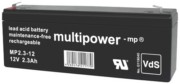 Multipower Blei-Akku MP2,2-12 Pb12V/2,2Ah 301074 