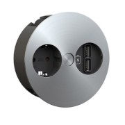 TWIST Steckdosenleiste Edelstahl-Optik 931.031 