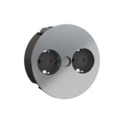 TWIST Steckdosenleiste 2S 2xSchutz.AEH Chr. 931.021 