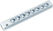 19Zoll Steckdosenleiste 8f H=52mm 8xSchutzk. ws 333.001 