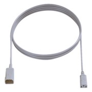 Kaltgeräte-Verlängerung 2m,grau 356.974 