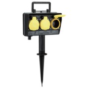 Gartensteckdose 3f. mit Erdspieß 394.175 