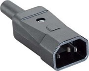 Kaltgerätestecker sw Kunststoff 915.171 