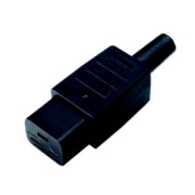 Kaltgerätedose C19 sw 16A/250VAC,65 Grad 915.174 