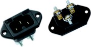 Heißgeräte-Einbaustecker 155°C sw 918.170 