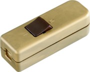 Schnur-Zwischenschalter gold/braun 924.050 