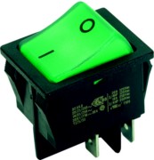 EB-Wippenschalter sw/gn,16(8)A250V 2p. 924.097 