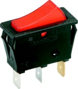 EB-Wippenschalter sw/rt,16(8)A250V 1p. 924.112 