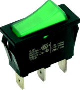 EB-Wippenschalter sw/gn,16(8)A250V 1p. 924.114 