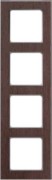 Rahmen 4-fach Holz wenge-alu D 20.674.200.702 