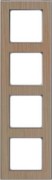 Rahmen 4-fach Holz eiche-alu D 20.674.201.702 