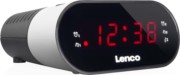 LENCO Uhrenradio analog CR-07 WHITE 