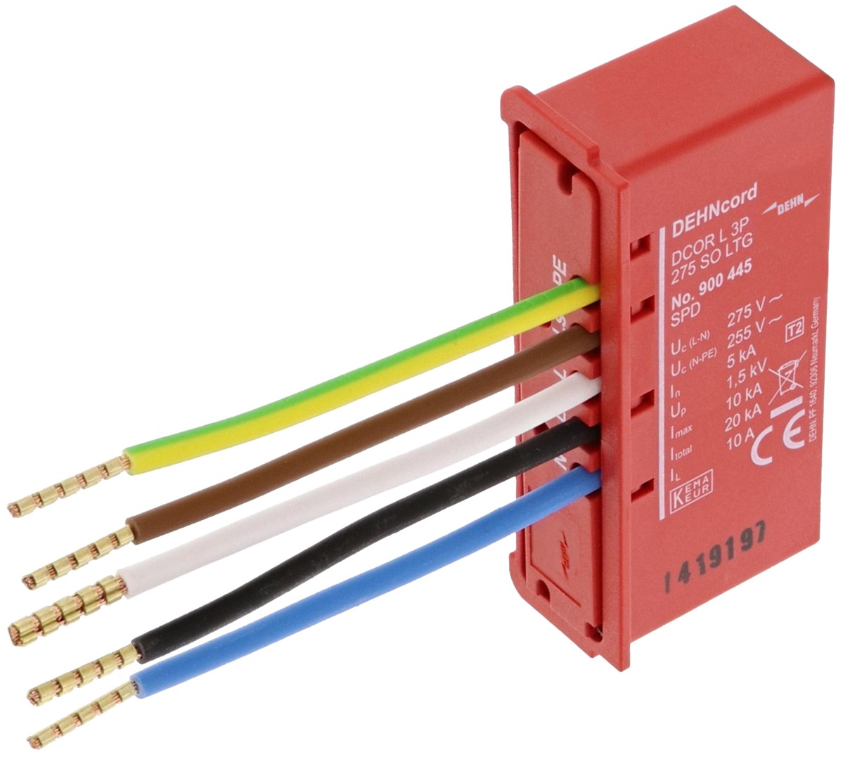 Überspannungs-Ableiter Typ 2 DEHNcord DCOR L 3P 275 SO LTG 