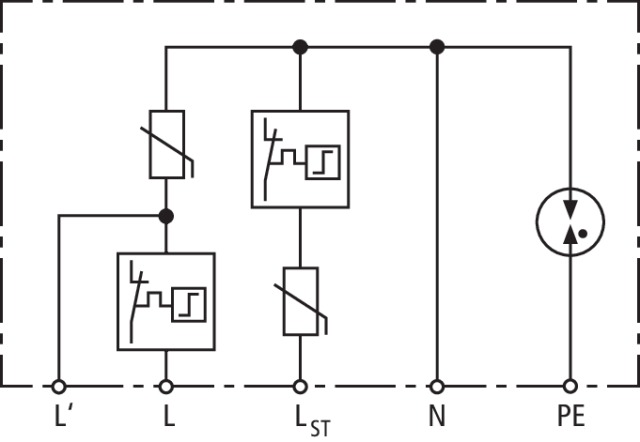 Überspannungs-Ableiter Typ 2 DEHNcord DCOR L 3P 275 SO LTG 