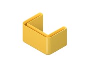 Schutzkappe f.Profilenden, gelb SKU 4530 