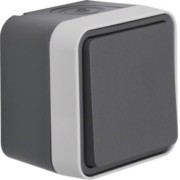 Hager Kreuzschalter AP, W.1 IP55, grau WNC010 