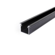 LED-Alu-Profil 2000mm schwarz 53654080 