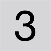 RZB Ziffer sw 100mm f.Hausnummernleuchte 99222.003.3 