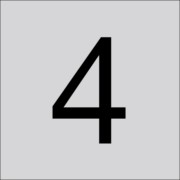 RZB Ziffer sw 100mm f.Hausnummernleuchte 99222.003.4 