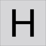 RZB Buchstabe H 120mm 99223.013.H 