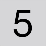 RZB Ziffer sw 100mm f.Hausnummernleuchte 99222.003.5 