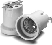 Fassung E40 Porz,ws,LP-Sich.,M5 108375 