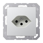 Steckdose alu Schweizer Norm A 1520-13 BF SEV AL 