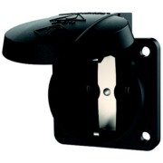 Schuko-Anbau-Steckdose 16A,2p+E,230V,sw 11032 