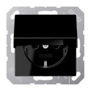 SCHUKO Steckdose 16 A 250 V, schwarz 1520 NKL SW 