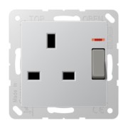 Steckdose 13A 250V 2-pol. A 3171 KO AL 