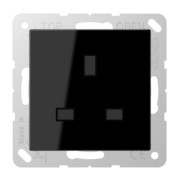 Steckdose 13 A 250 V, schwarz 3521 SW 