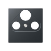 Abdeckung SAT-TV-Steckd. anthrazit matt A 561 BFPLSAT ANM 