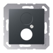 Abdeckung Lautspr. 1-fach anthrazit matt A 562-1 BF ANM 