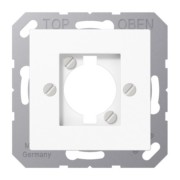 Abdeckung f. XLR-Steckdose alpinweiß A 568-1 BF WW 